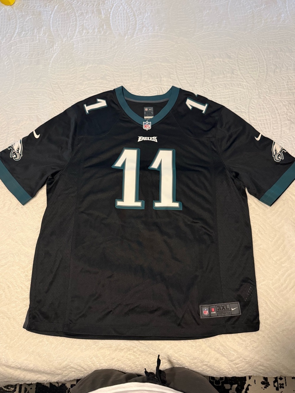 NFL Nike Black Philadelphia Eagles #11 Carson Wentz Jersey 3XL
